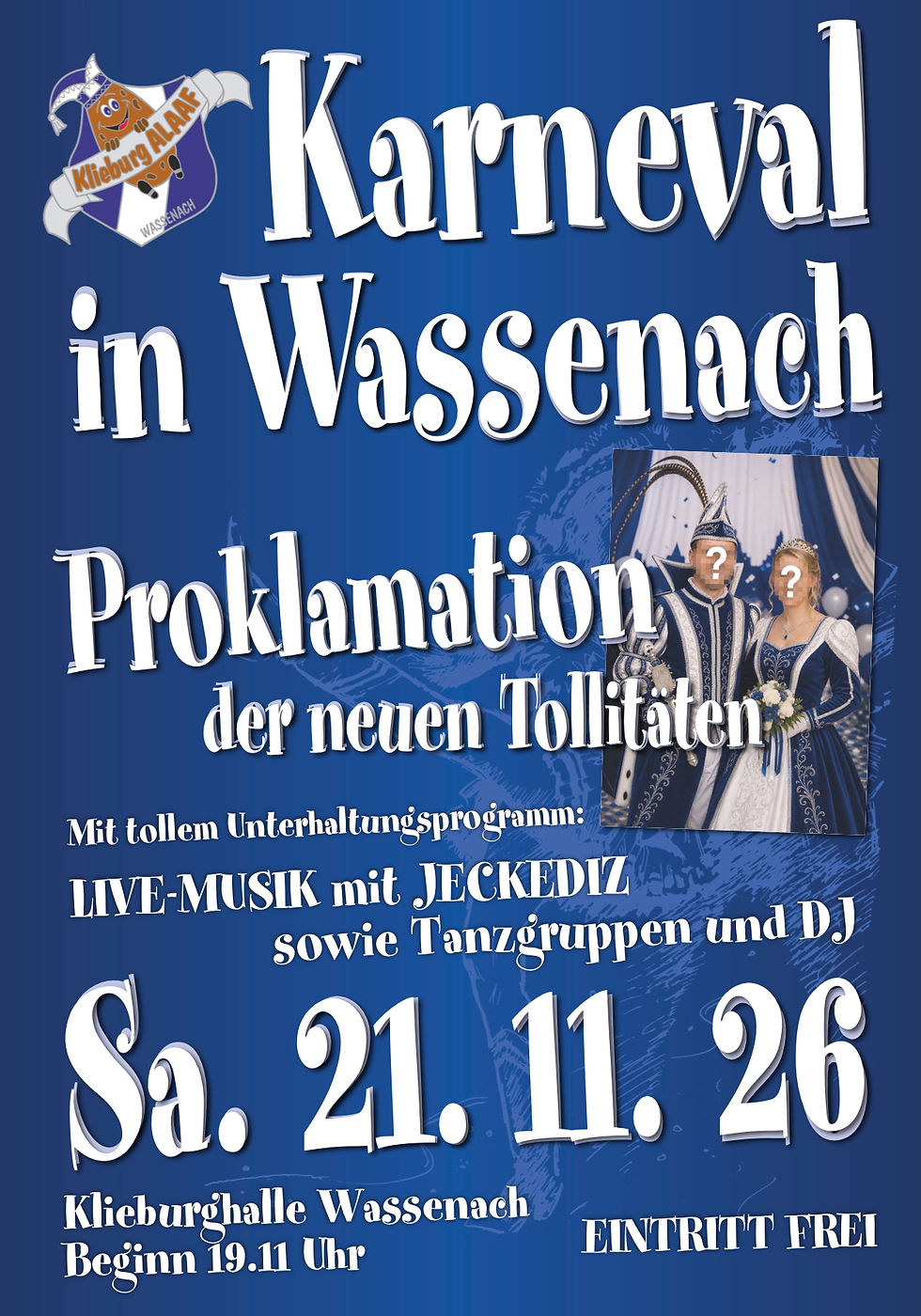 Proklamation der neuen Tollitäten