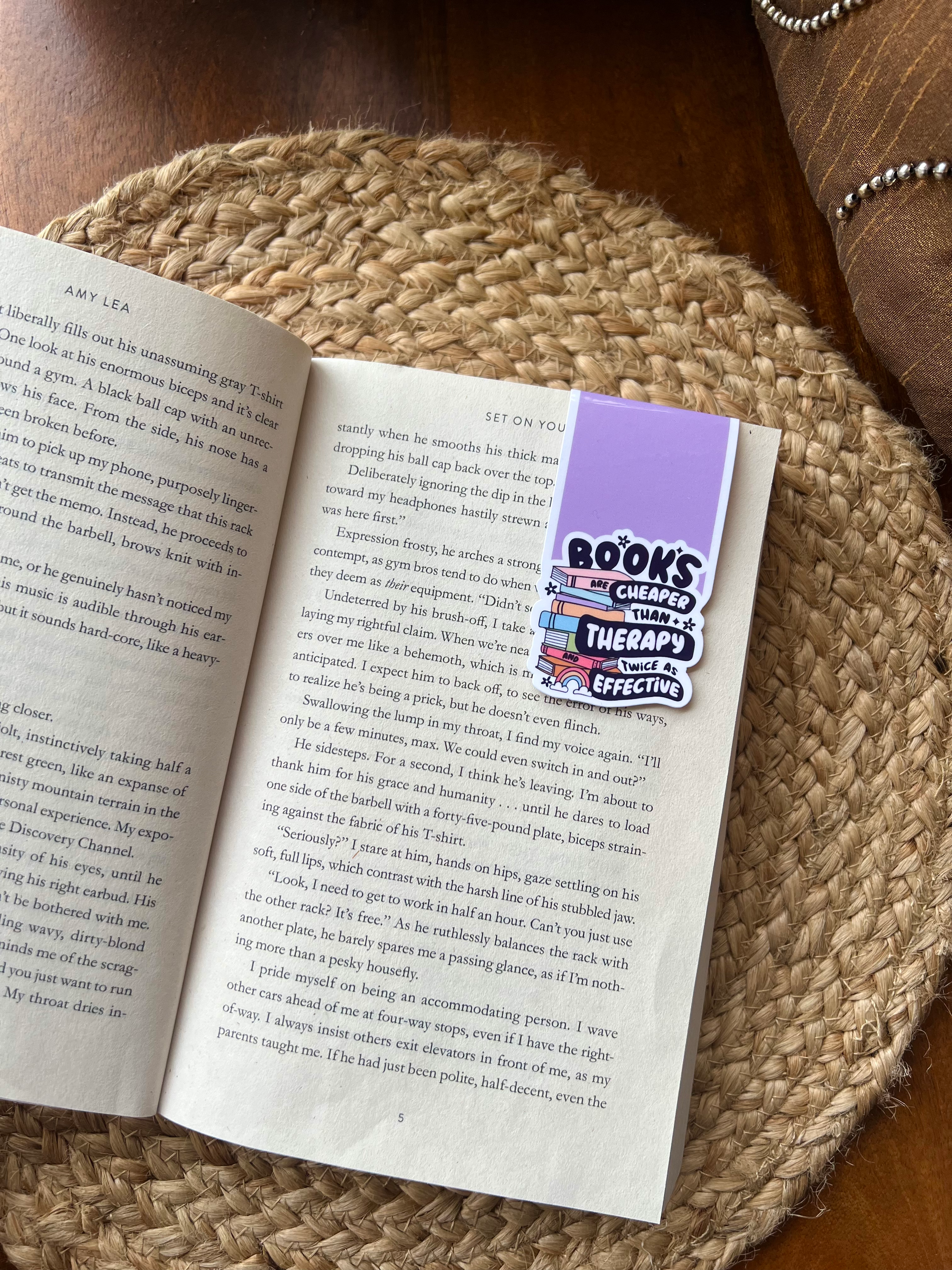 Books Cheaper than Therapy Magnetic Bookmark