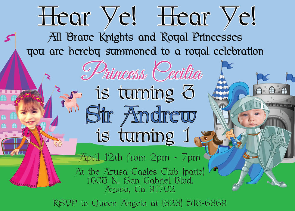 Kids Birthday Party Invite