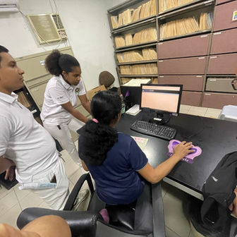 Nuestros estudiantes del Técnico Superior en Estadísticas de Salud y Registros Médicos ponen en práctica sus conocimientos