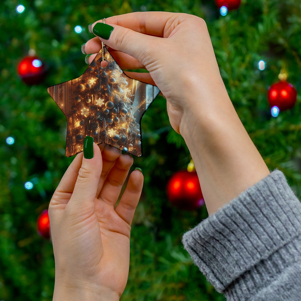 Thumbnail: Ceramic Ornament, 4 Shapes