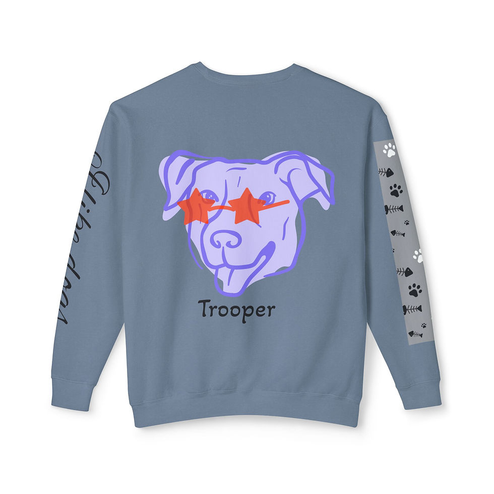 Thumbnail: Unisex Lightweight Crewneck Sweatshirt