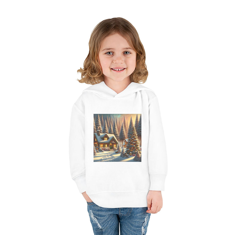Thumbnail: Christmas Toddler Pullover Fleece Hoodie, Holiday Kids Sweatshirt, Xmas Baby