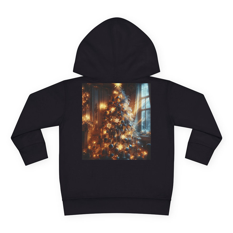 Thumbnail: Christmas Toddler Pullover Fleece Hoodie, Holiday Kids Sweatshirt, Xmas Baby