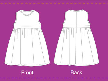 Kid's Frock Pattern Making Steps