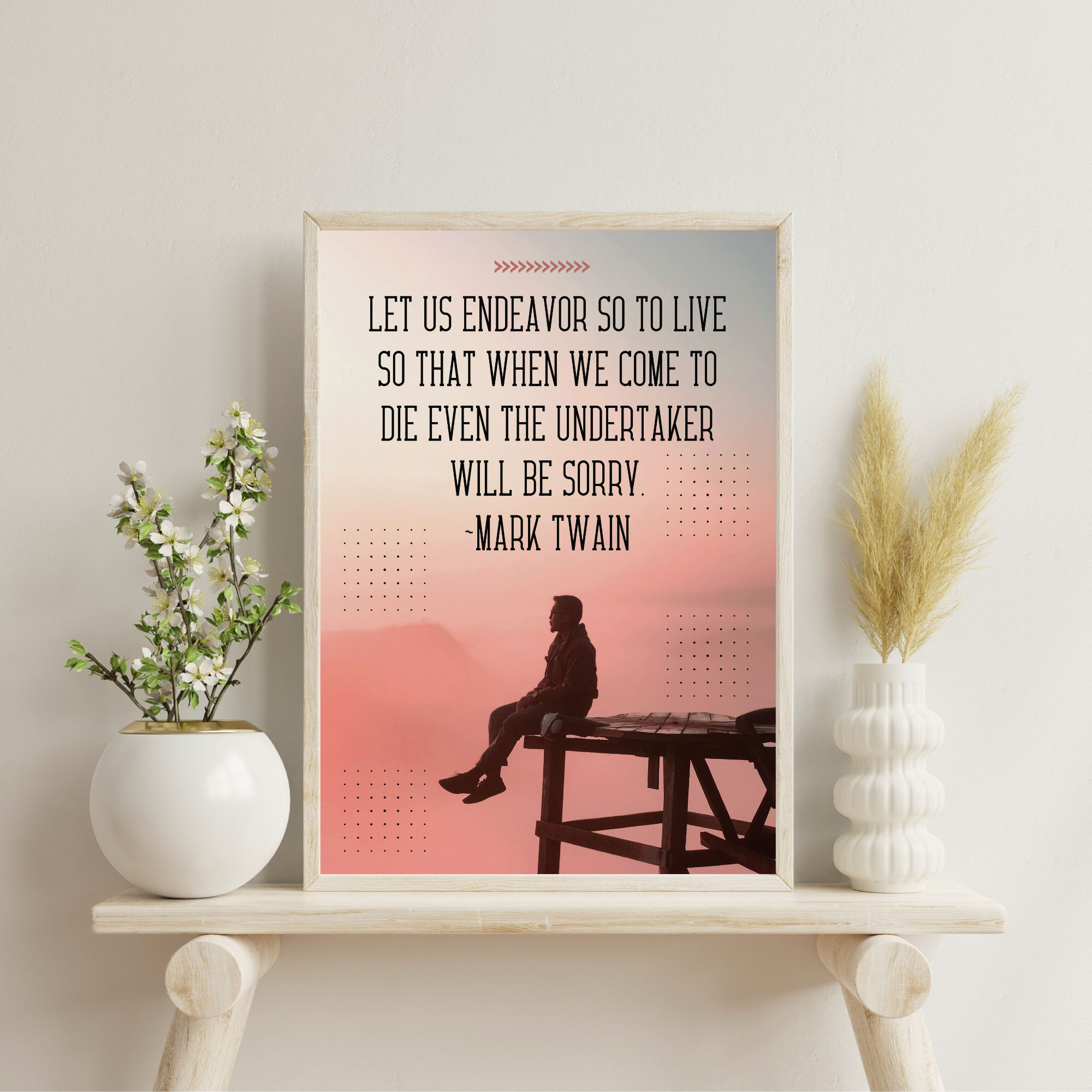 Mark Twain Quote Poster | Motivational Quote | Inspirational Poster