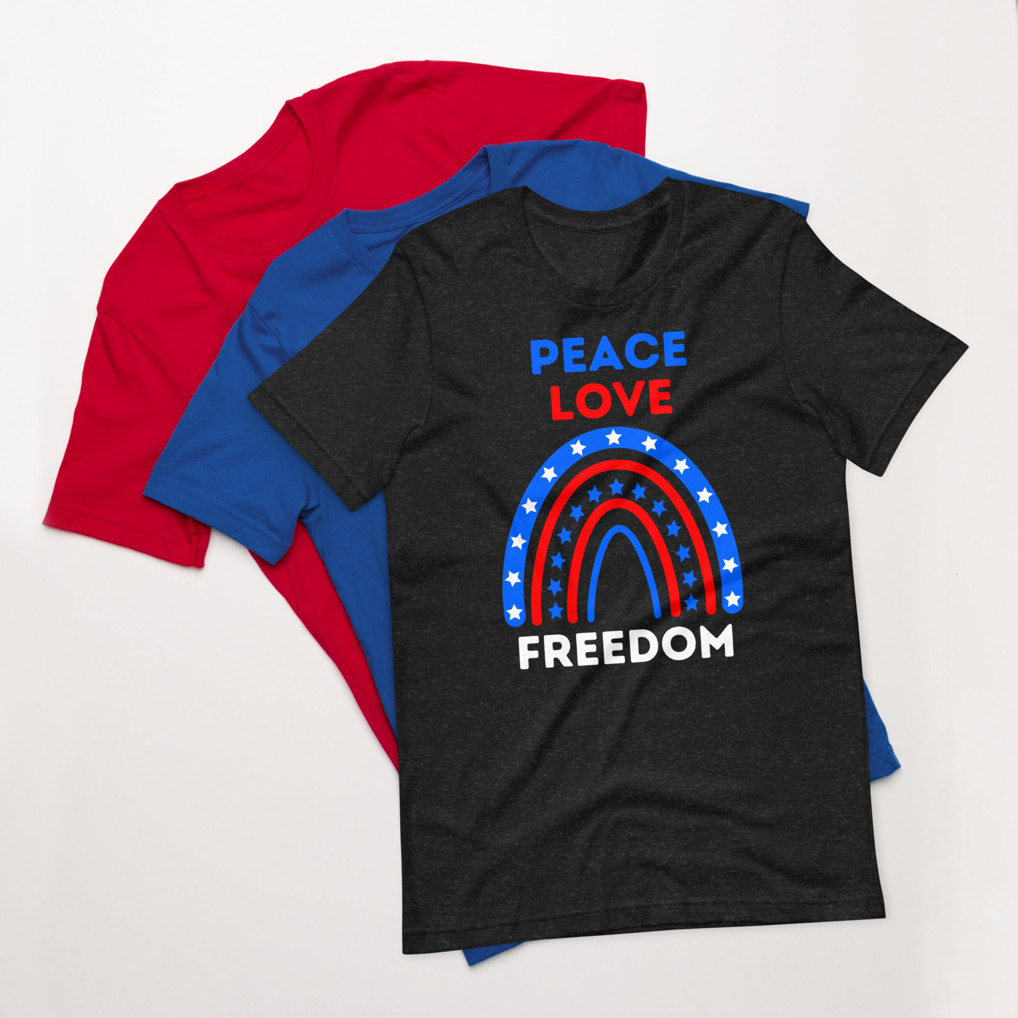 Peace Love Freedom T-shirt | 4th of July Shirt | Independence Day Unisex t-shirt
