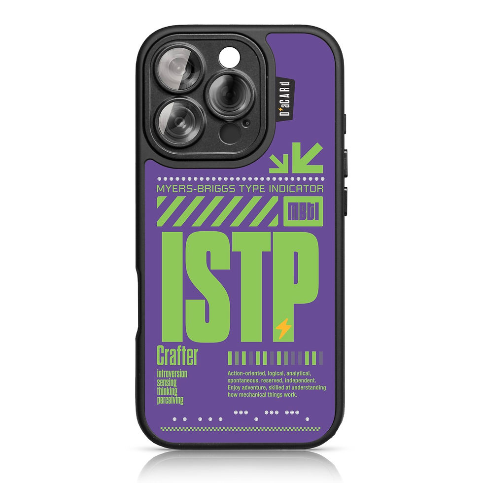 ISTP, MBTI, dacard, diamond iPhone case