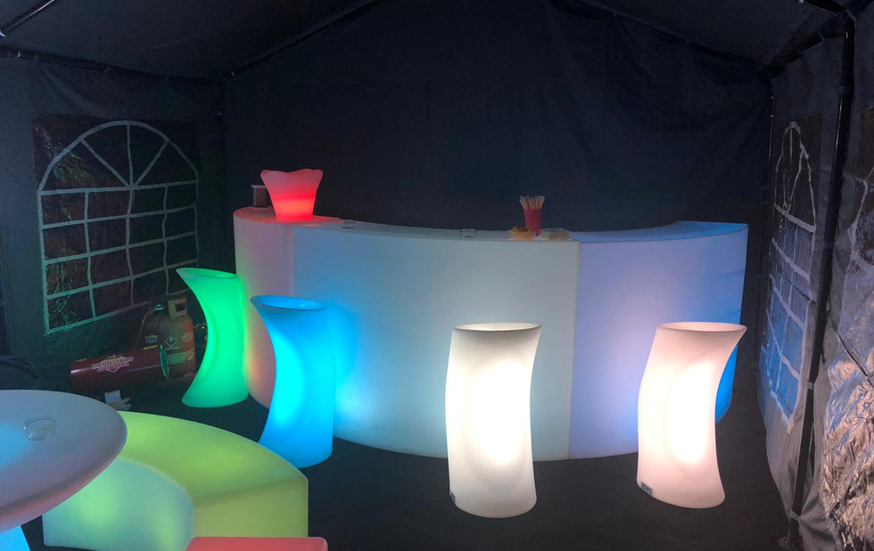 LED Furniture Hire Garden Party Make Your Day Event Hire