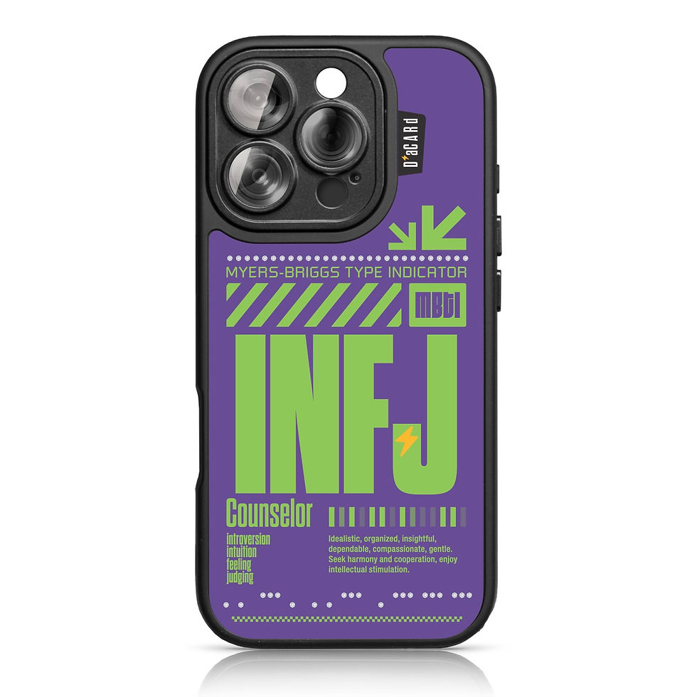 INFJ, MBTI, dacard, diamond iPhone case