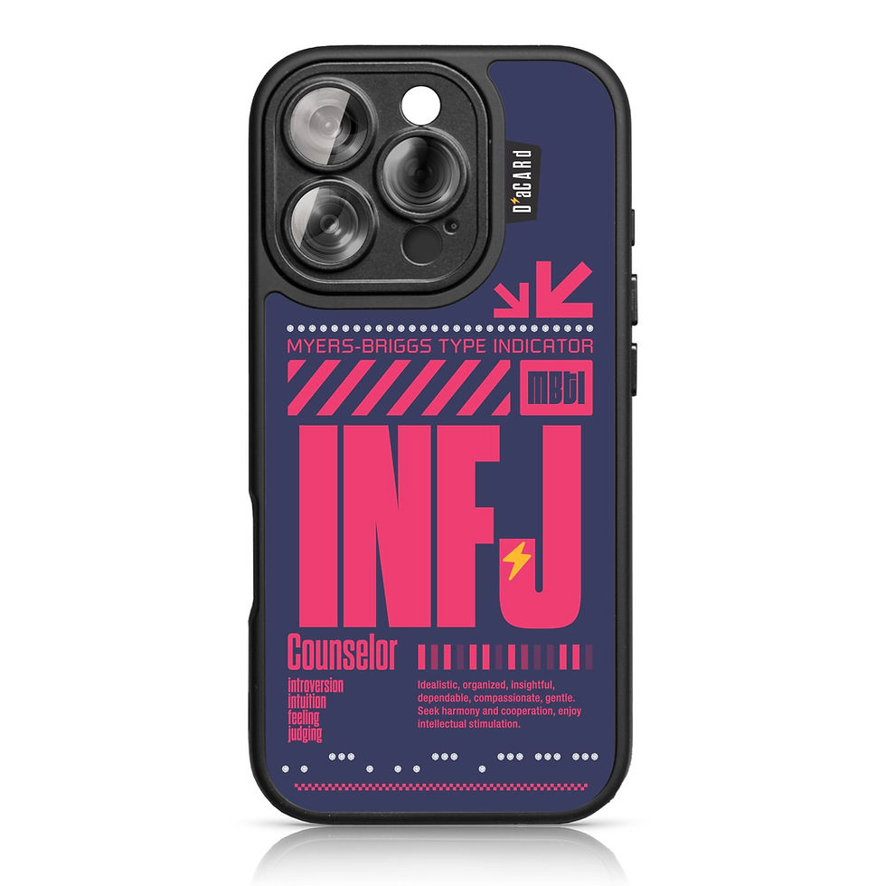 Thumbnail: INFJ, MBTI, dacard, diamond iPhone case