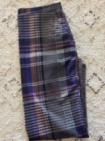Purple houndstooth with pockets
