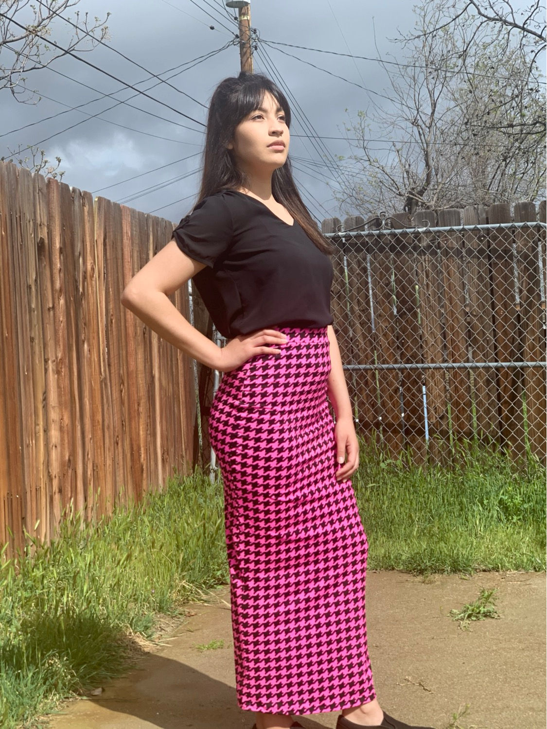 Pink Dogstooth Savvy