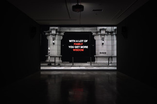 Maurice Benayoun, City Ads Values, 2022, video, 4 mins 54 sec looped.