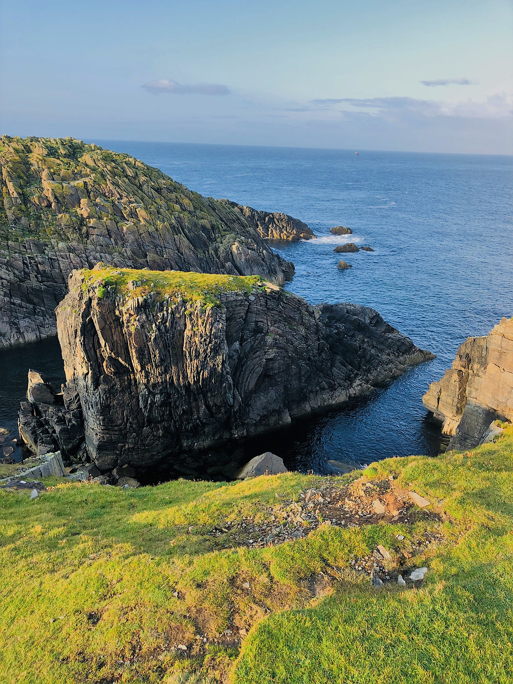 Rocky coastline on the Butt of Lewis on Lewis and Harris in the Outer Hebrides