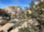 difficult route finding rocky terrain Garretts arch Joshua Tree