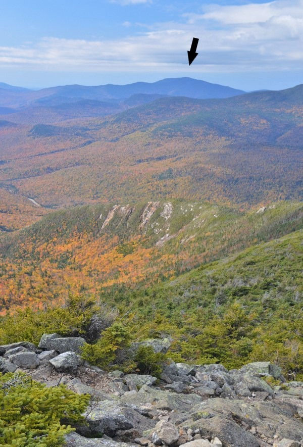 View of Mt Moosilauke from Mt Lafayette