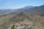First peaklet on trail to summit of Haystack Mountain in Southern California