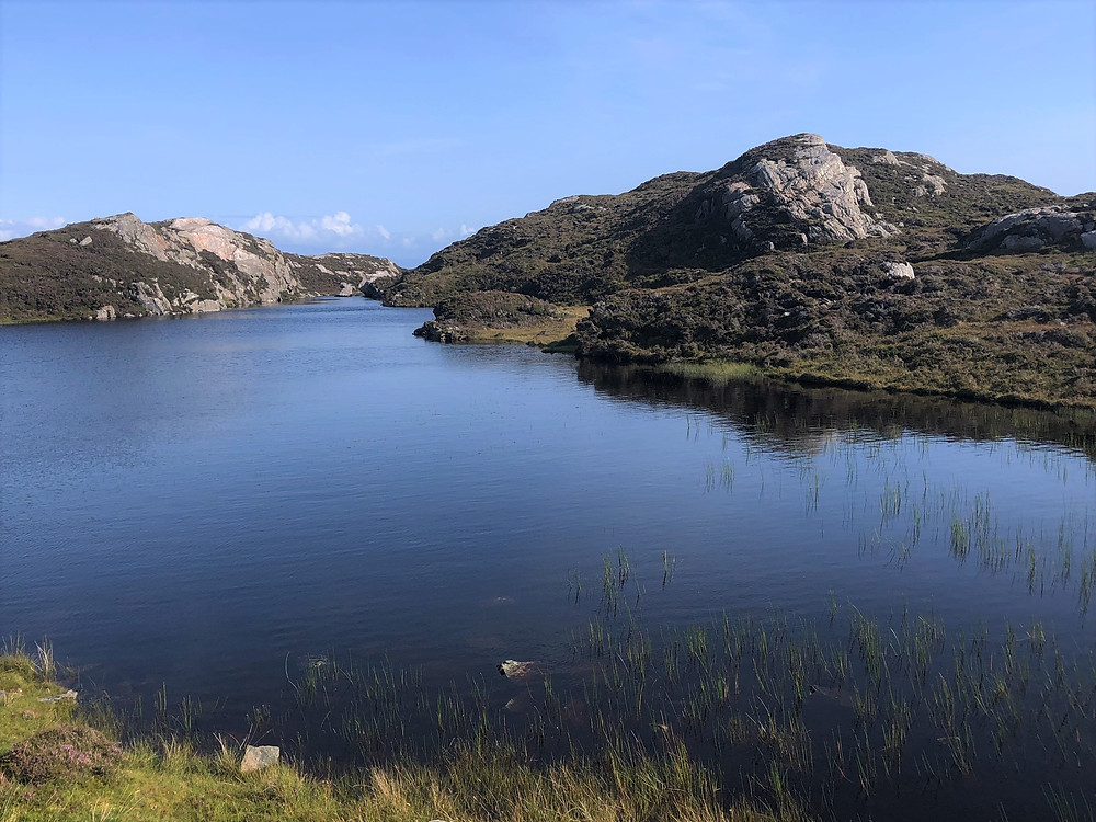 Sheltered cove along the Isle of Harris coast in the Outer Hebrides