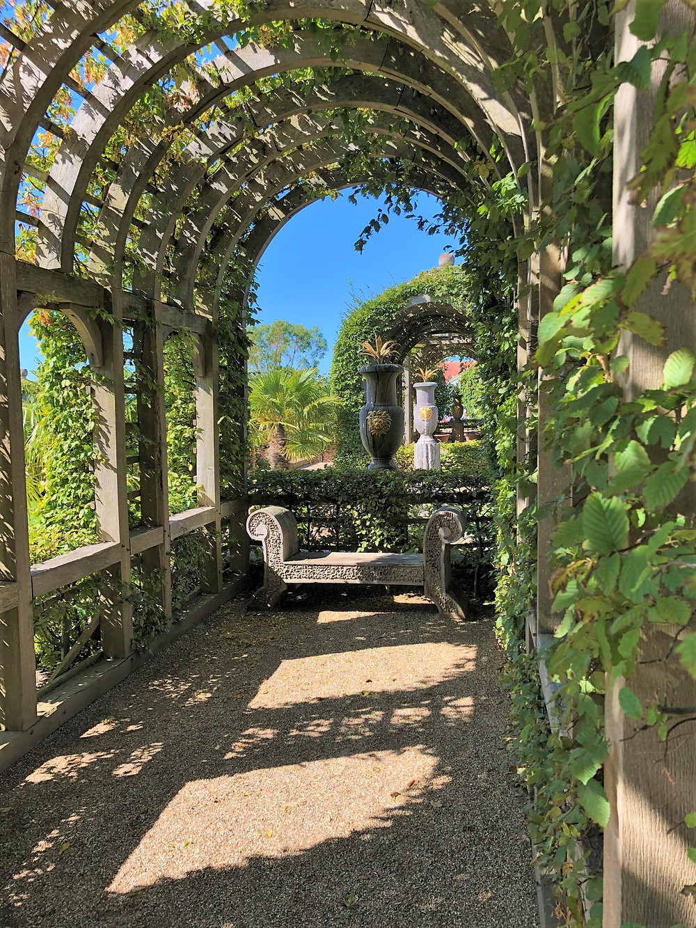 Beautiful gardens on Arundel Castle grounds