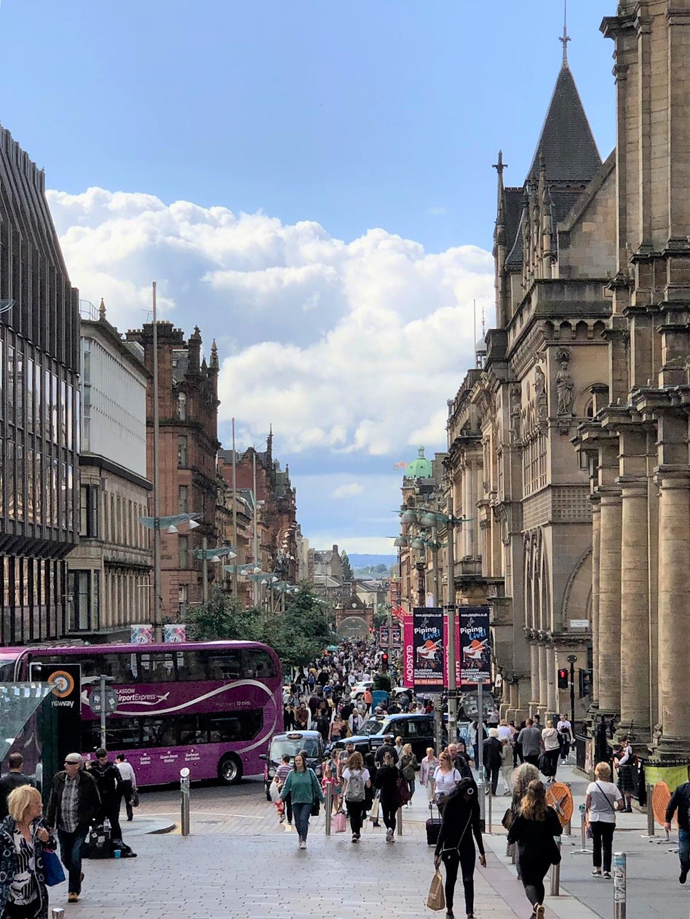 Buchanan and Argyle Street Retail District in Glasgow
