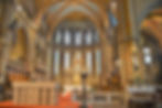 The golden high altar area of Matthias Church underwent major restoration in the late 1800s