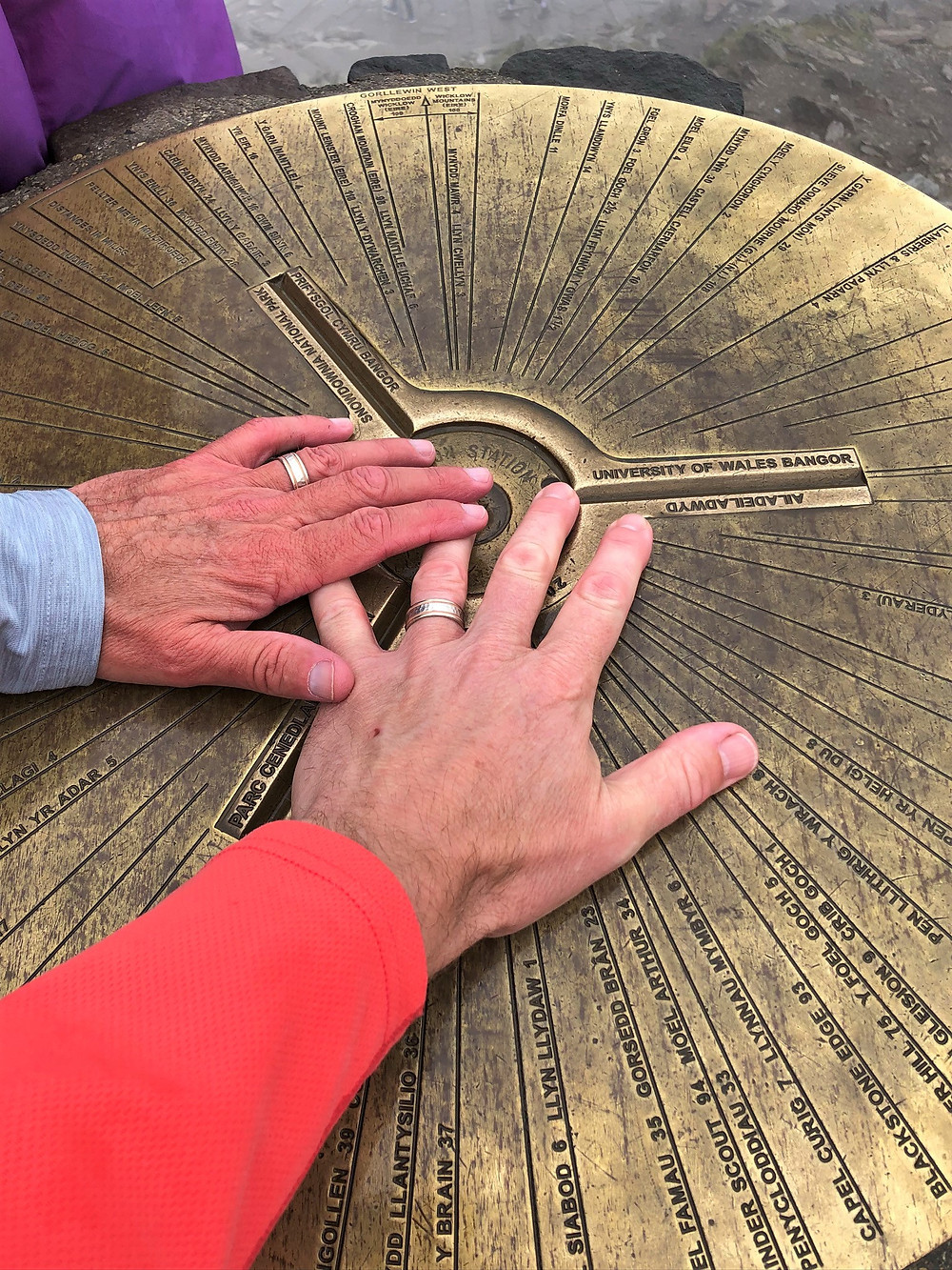 Snowdon summmit marker