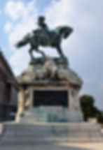 Bronze equestrian statue of Prince Eugene of Savoy (1900), a hero who was responsible for defeating the Ottoman Army and liberating Budapest.
