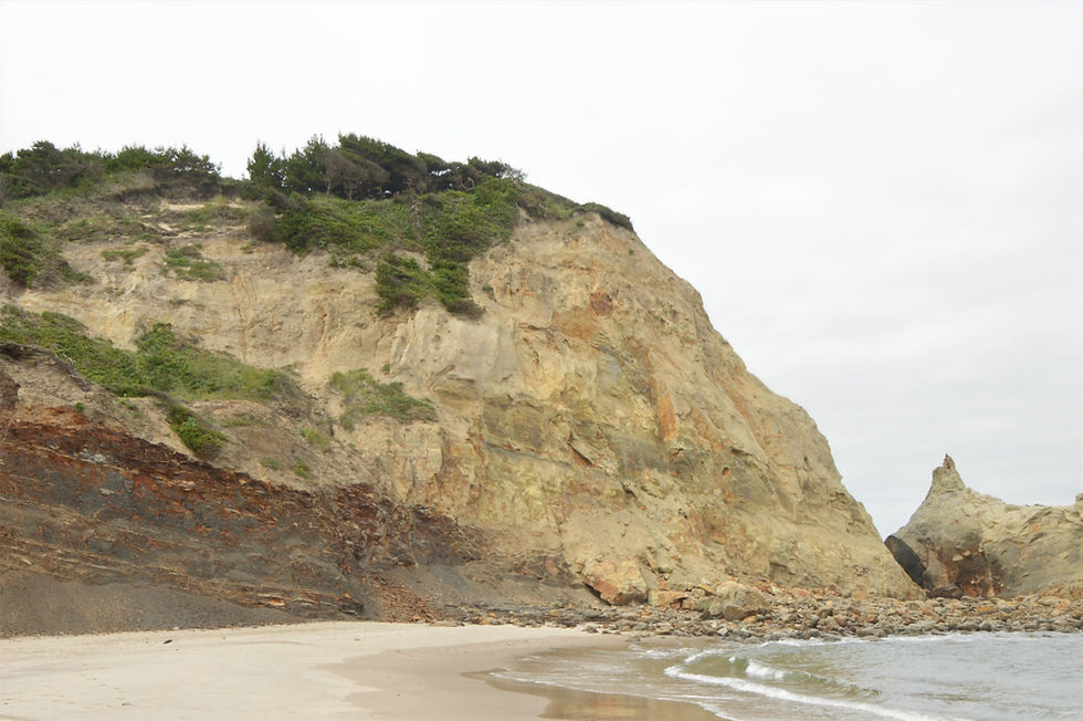 sandstone headlands on Cape Kiwanda in Northern Oregon