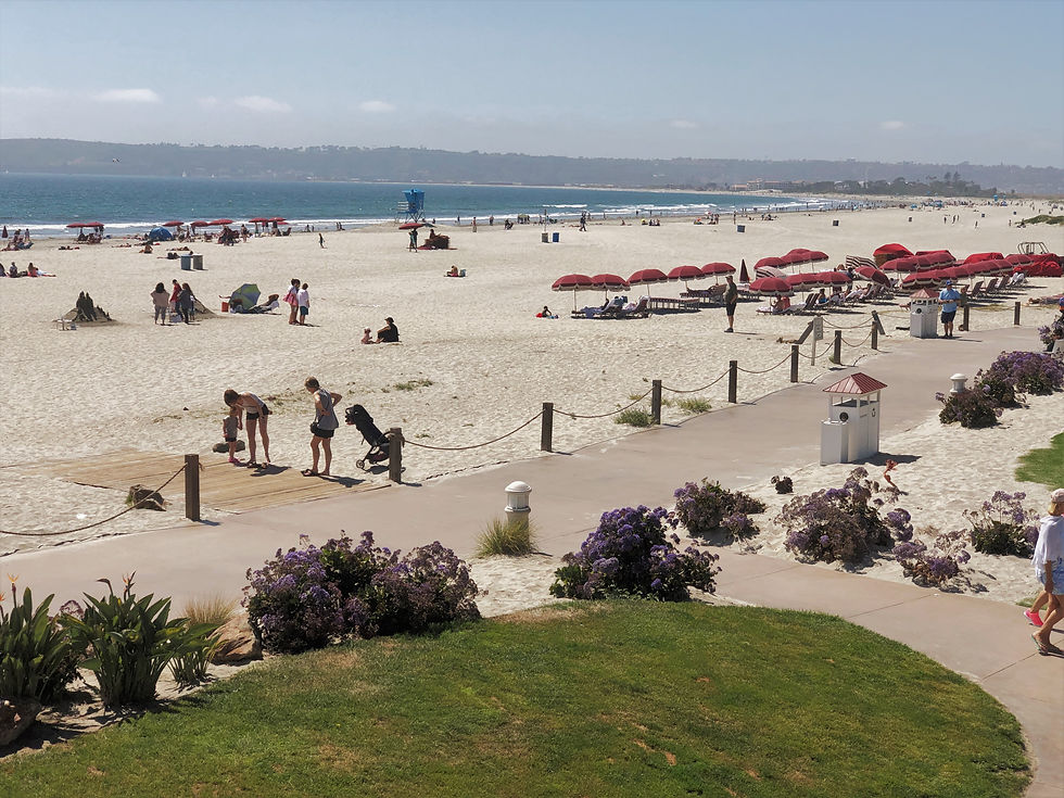 Coronado Beach in San Diego at the Hotel Del Coronado