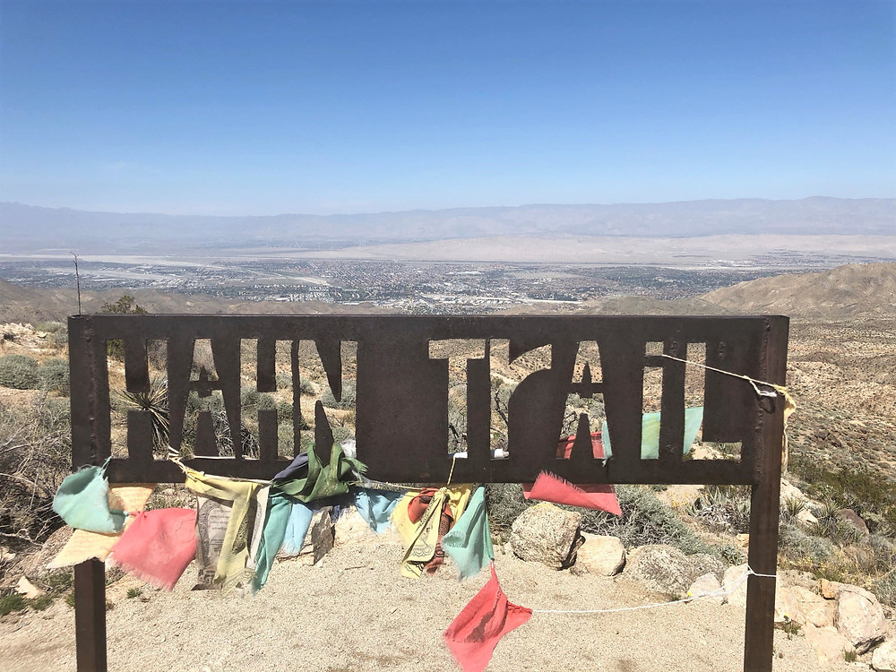Hahn Vista Trail sign in the Santa Rosa Mountains
