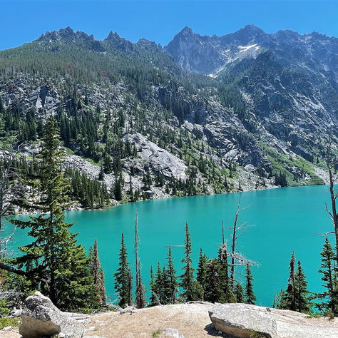 Swimming in Glacial Melt Waters of Cholchuck Lake, WA