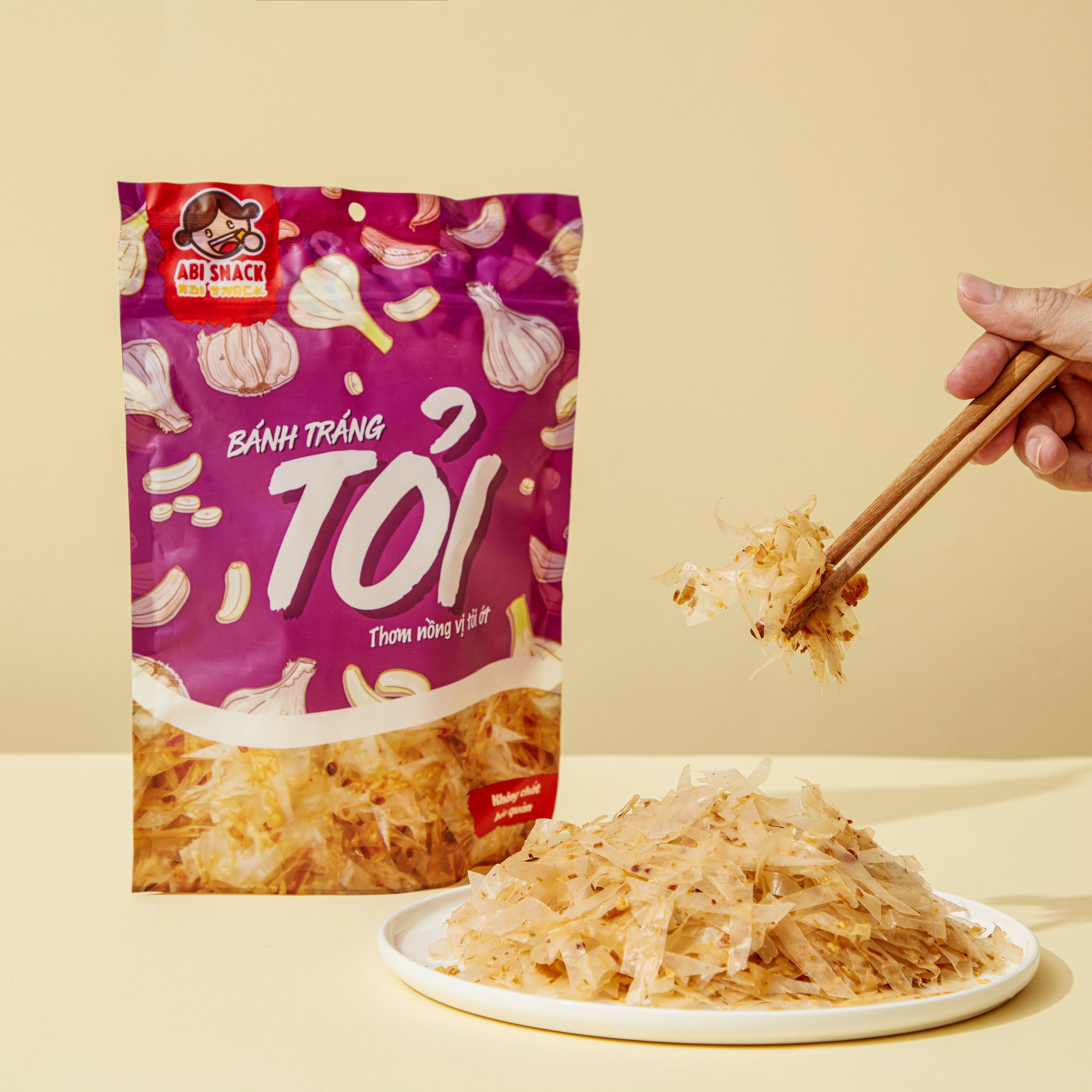 Bánh tráng tỏi Abi Snack