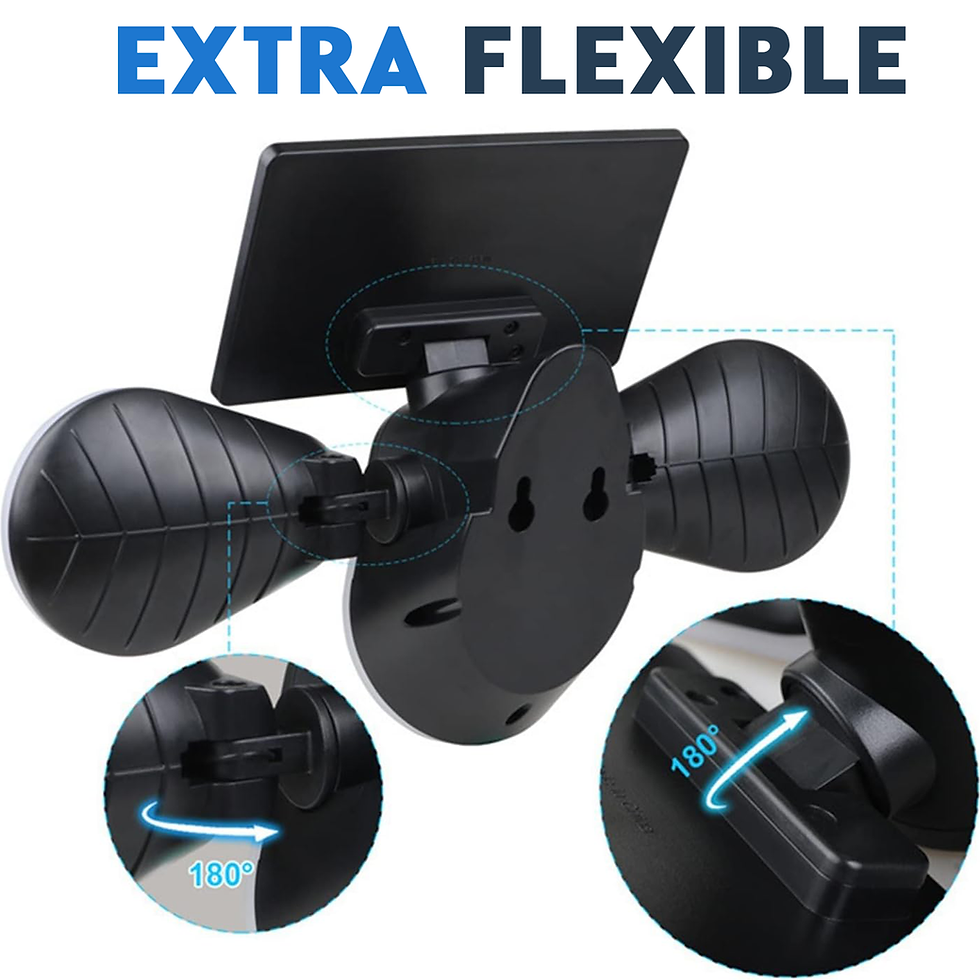 Miniatura: Lampara Solar Plegable Sensor Giratorio De 3 Cabezales Led