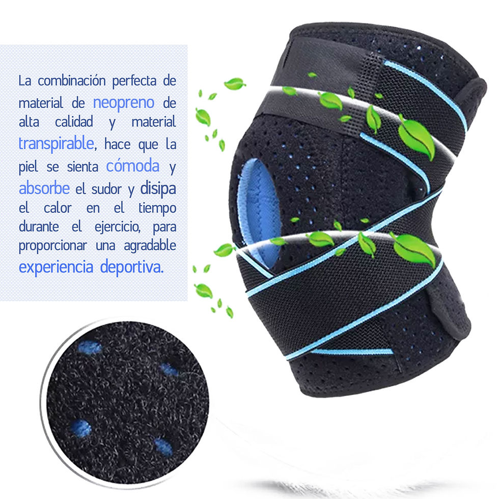 Miniatura: Rodillera Deportiva Soporte Compresión Ortopedica Con Bandas
