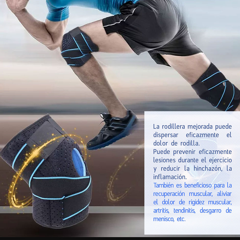 Thumbnail: Rodillera Deportiva Soporte Compresión Ortopedica Con Bandas