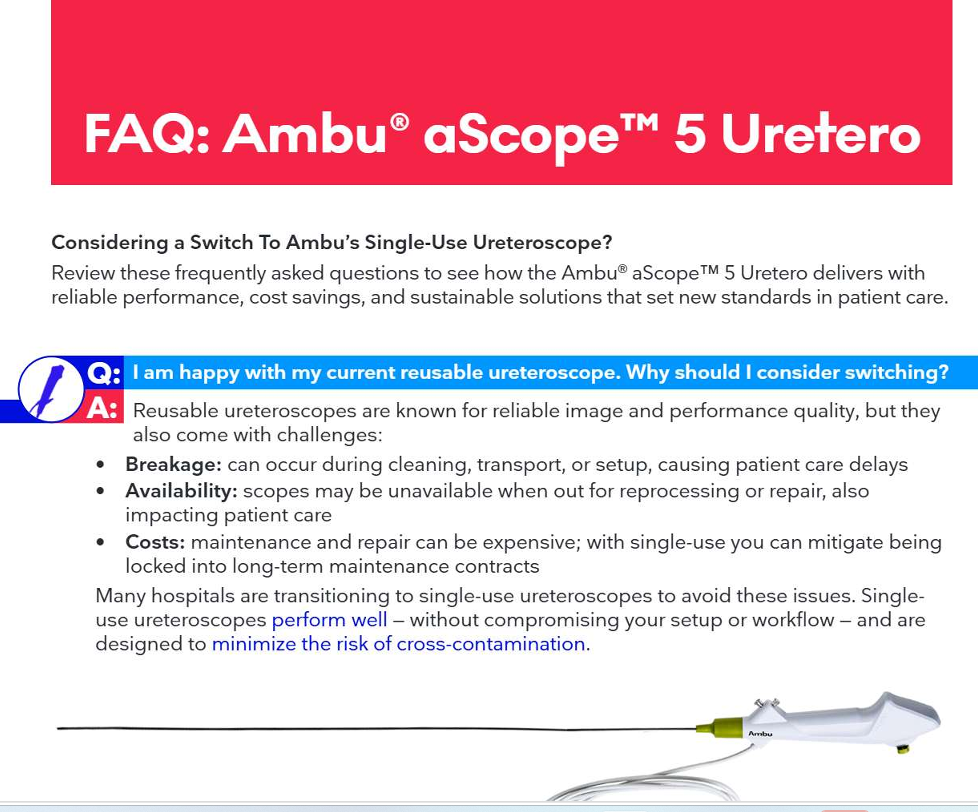 Ambu product FAQ image
