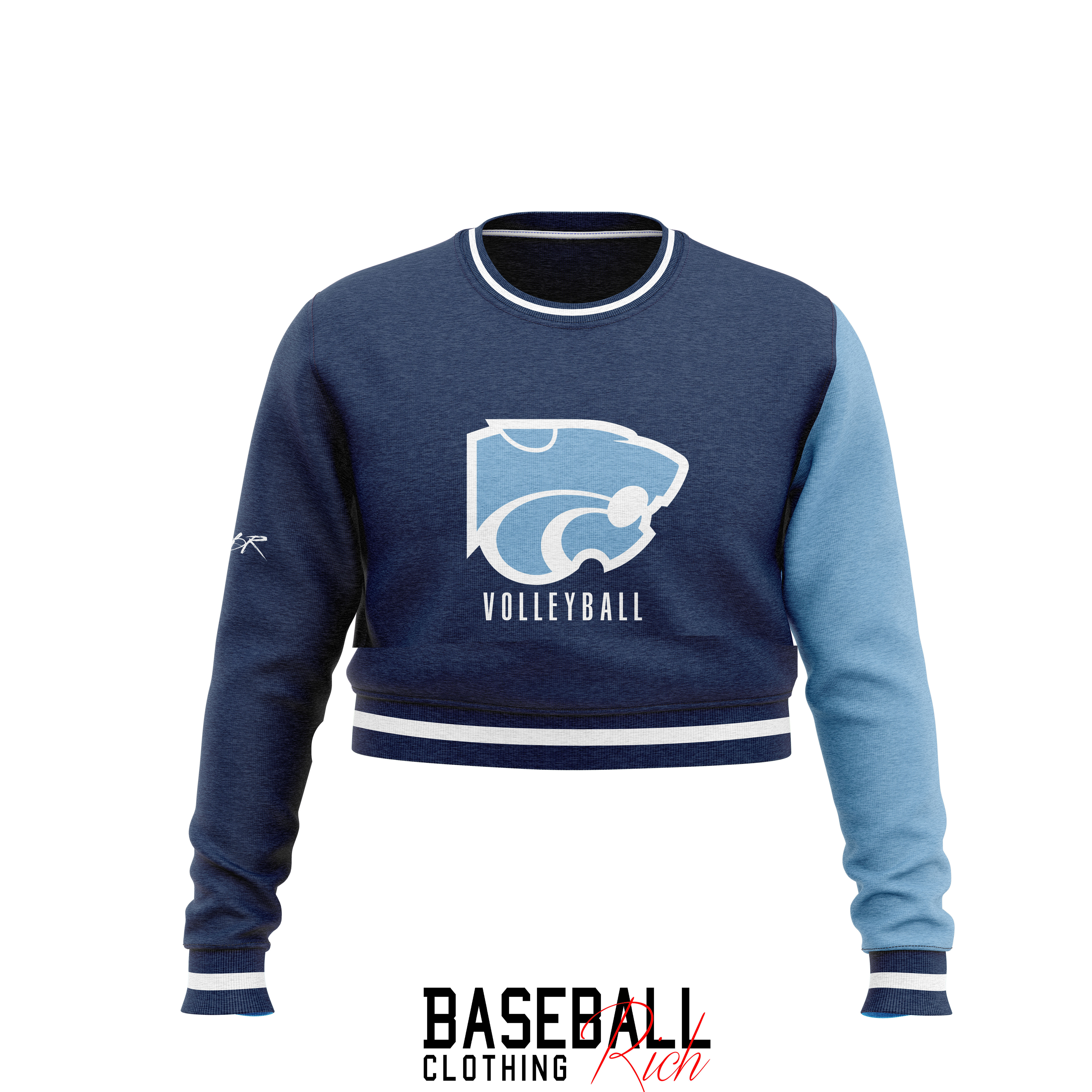 COUGARS CROP CREWNECK