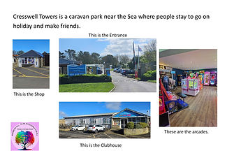 example pages showing aspects of the park and potential triggers