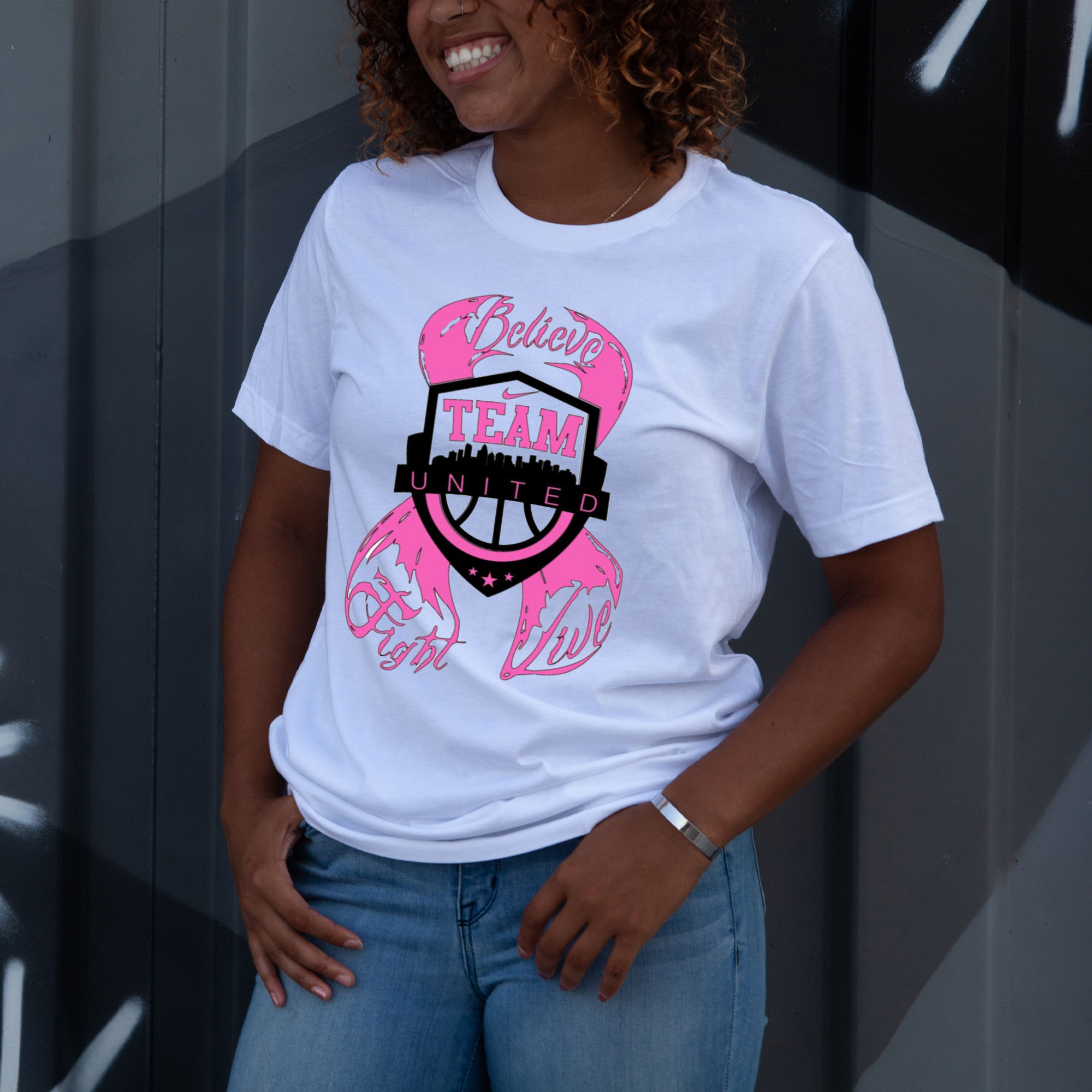 Team United "Believe, Fight, Live" Adult Short/Long Sleeve