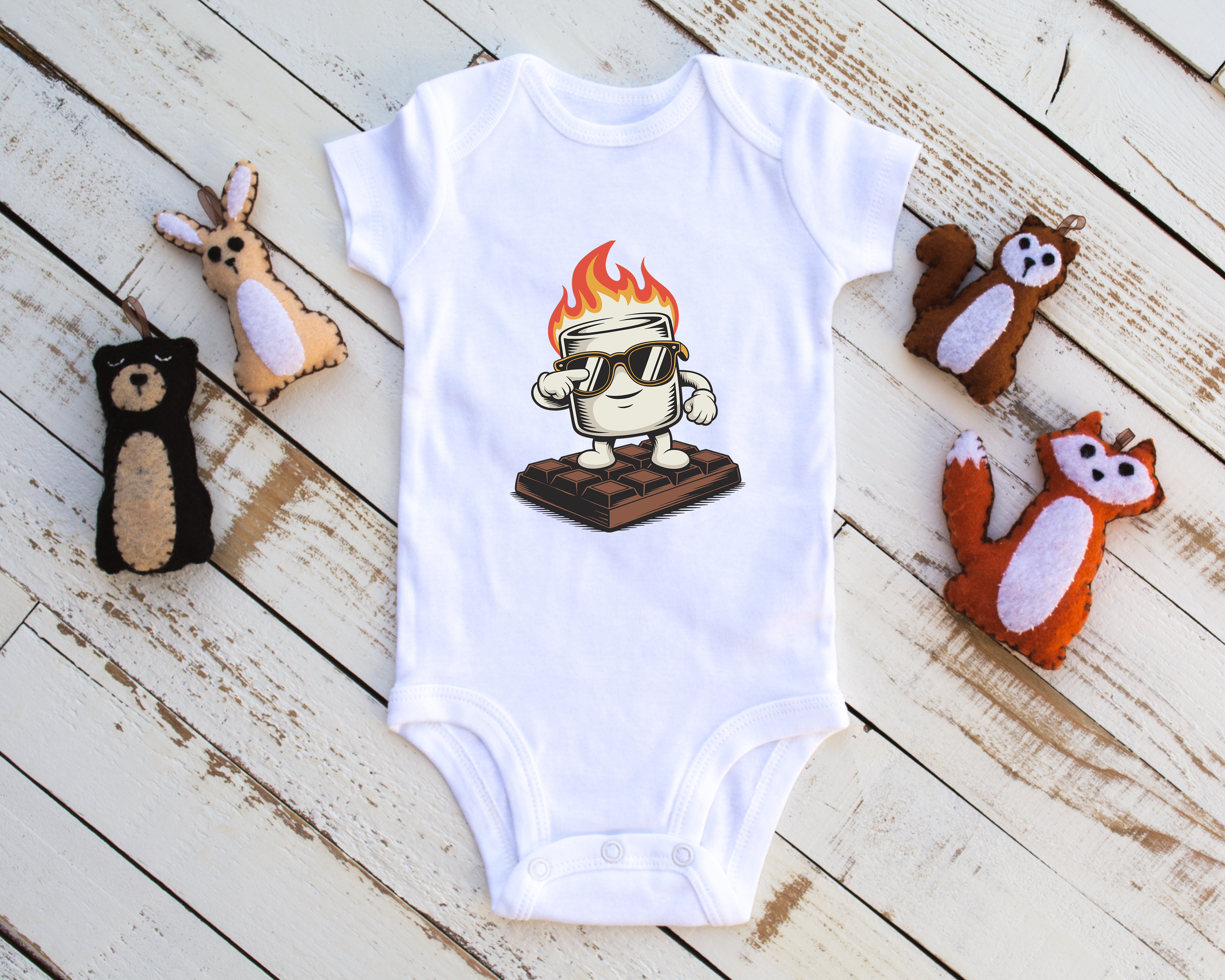 S'mores on Fire-Onesie