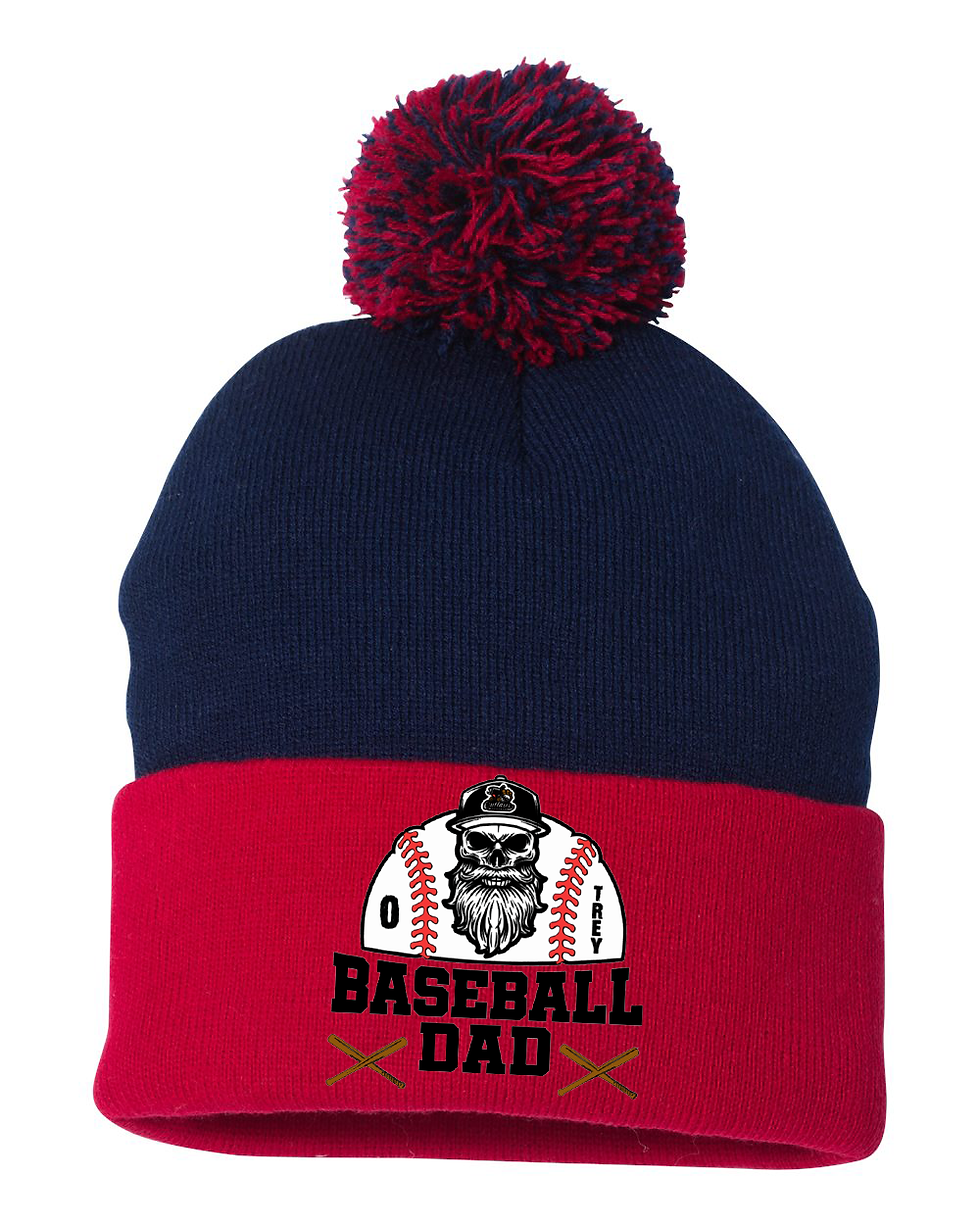Thumbnail: Outlaws Pom-Pom Knit Beanie Hat