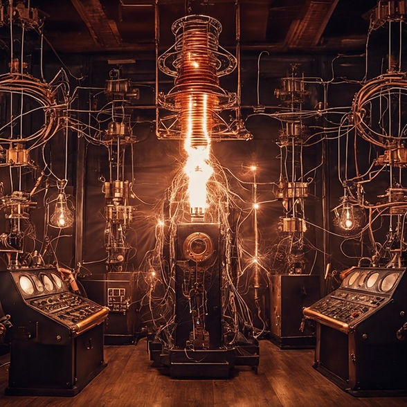 electricity steampunk machine circuits tesla coils.jpg
