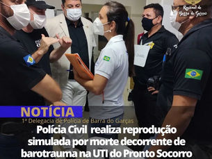 PJC de Barra realiza reprodução simulada por morte por barotrauma
