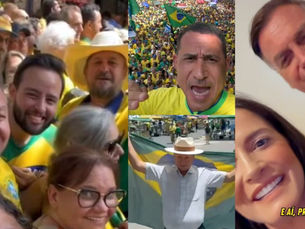 Políticos de MT em ato de Bolsonaro na paulista