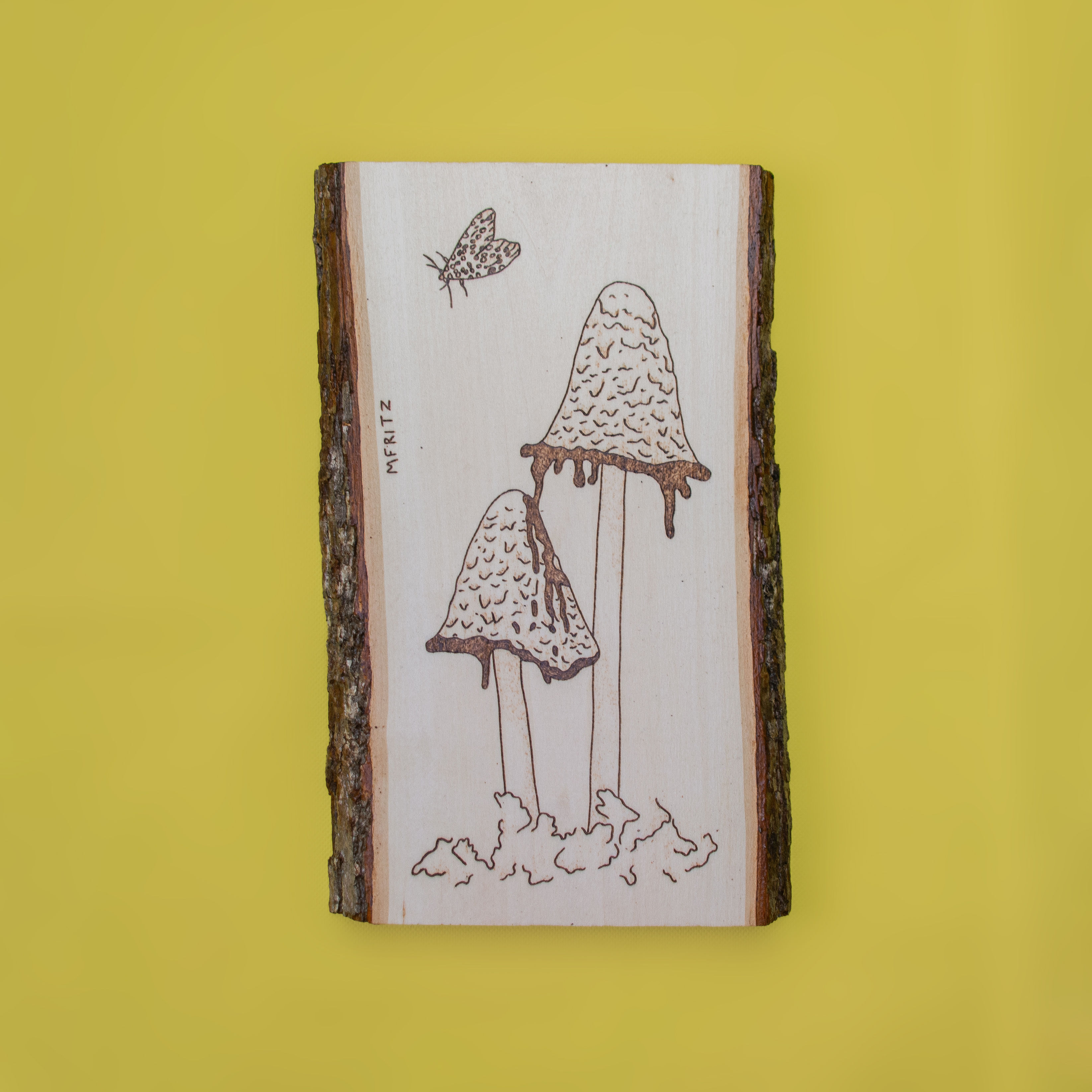 Ink Caps Wood Burning (REMAKE)