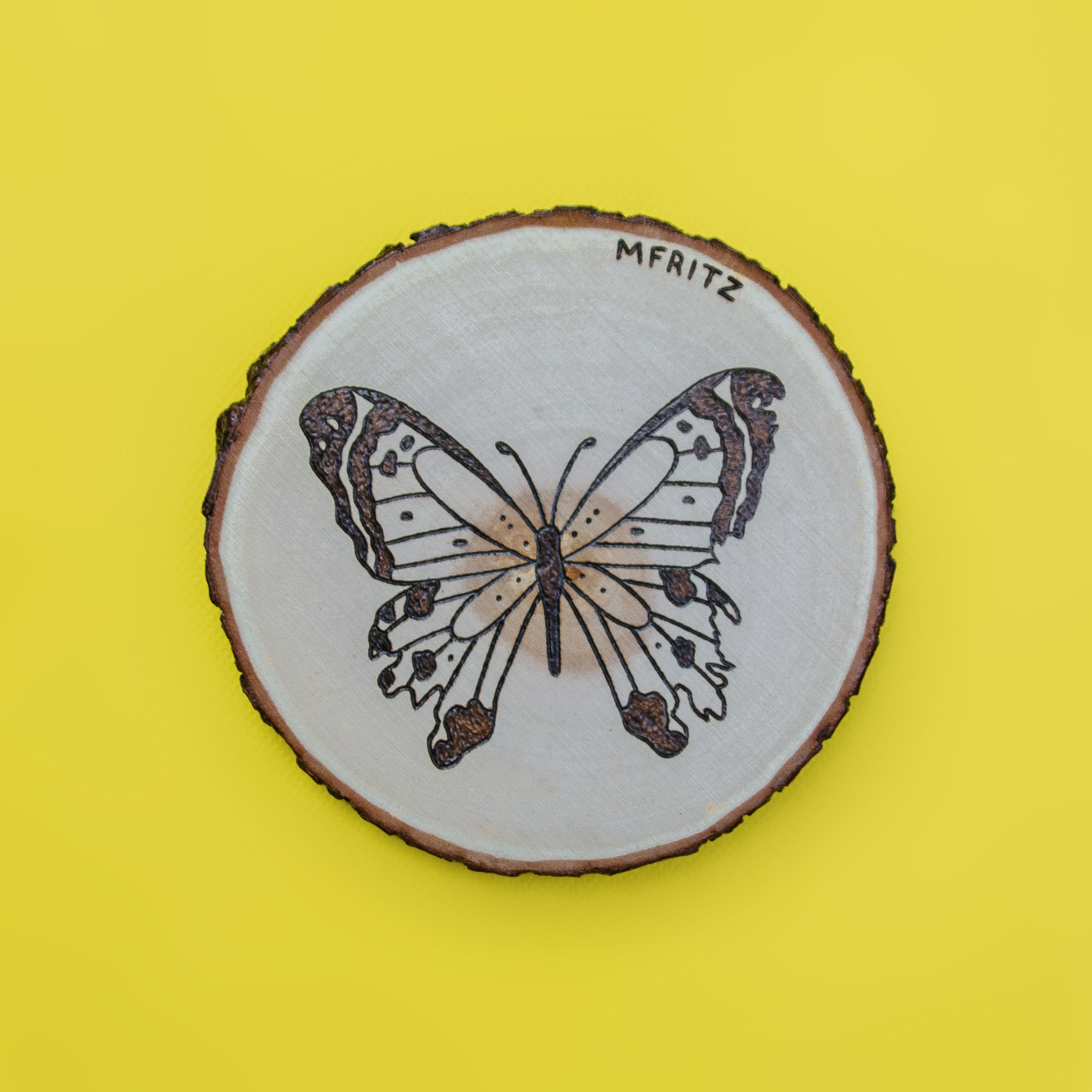 Tattered Butterfly Wood Burning