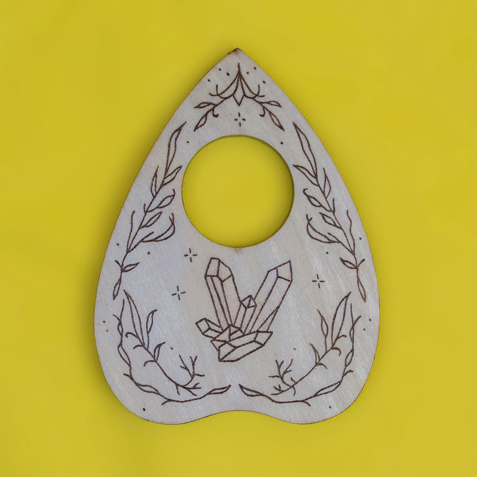 Thumbnail: Wood Burned Planchettes (Made to Order)