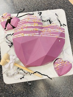 Chocolate breakable heart | sugarbeebakeshop breakable chocolate heart order online