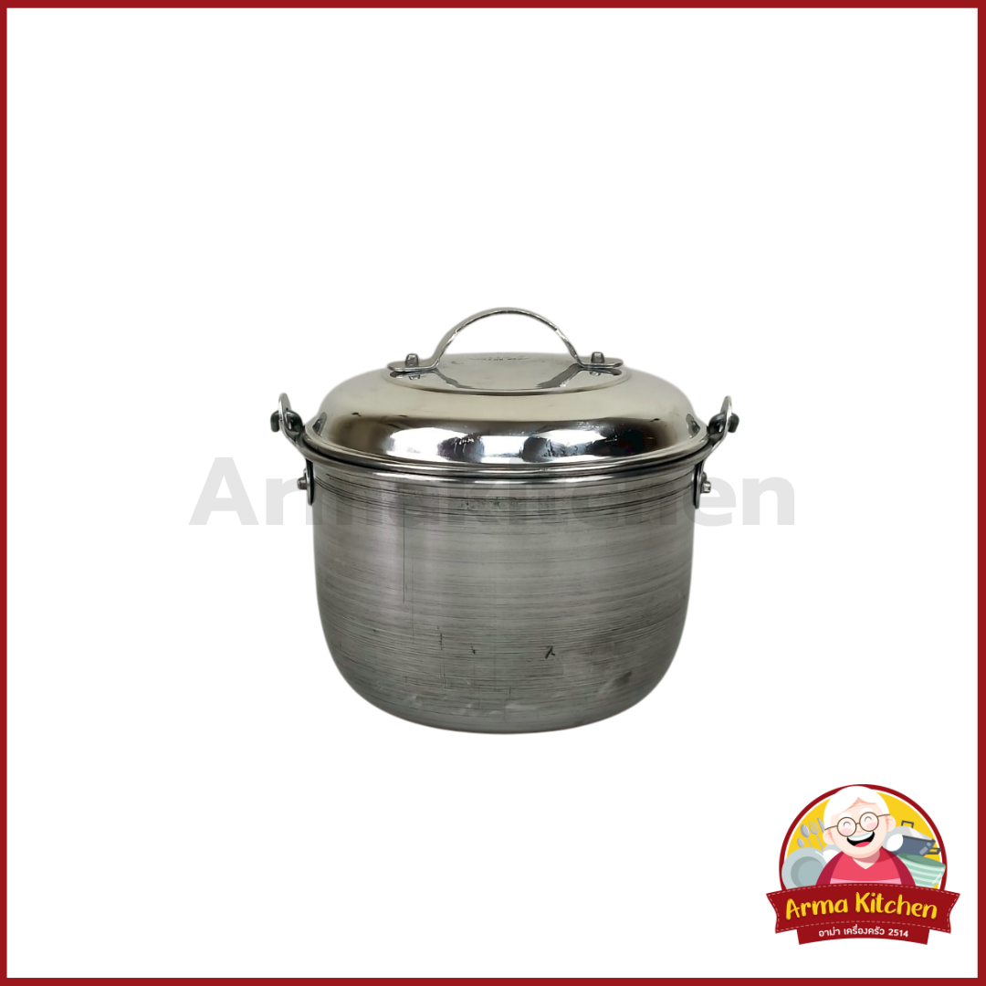 หม้ออลูมิเนียมหูหิ้ว 14ซม. ตรารถยนต์